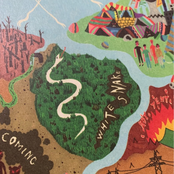 Late of the Pier Fantasy Black Channel Promotional Treasure Map Poster 2008 🗺️ - Picture 6 of 15